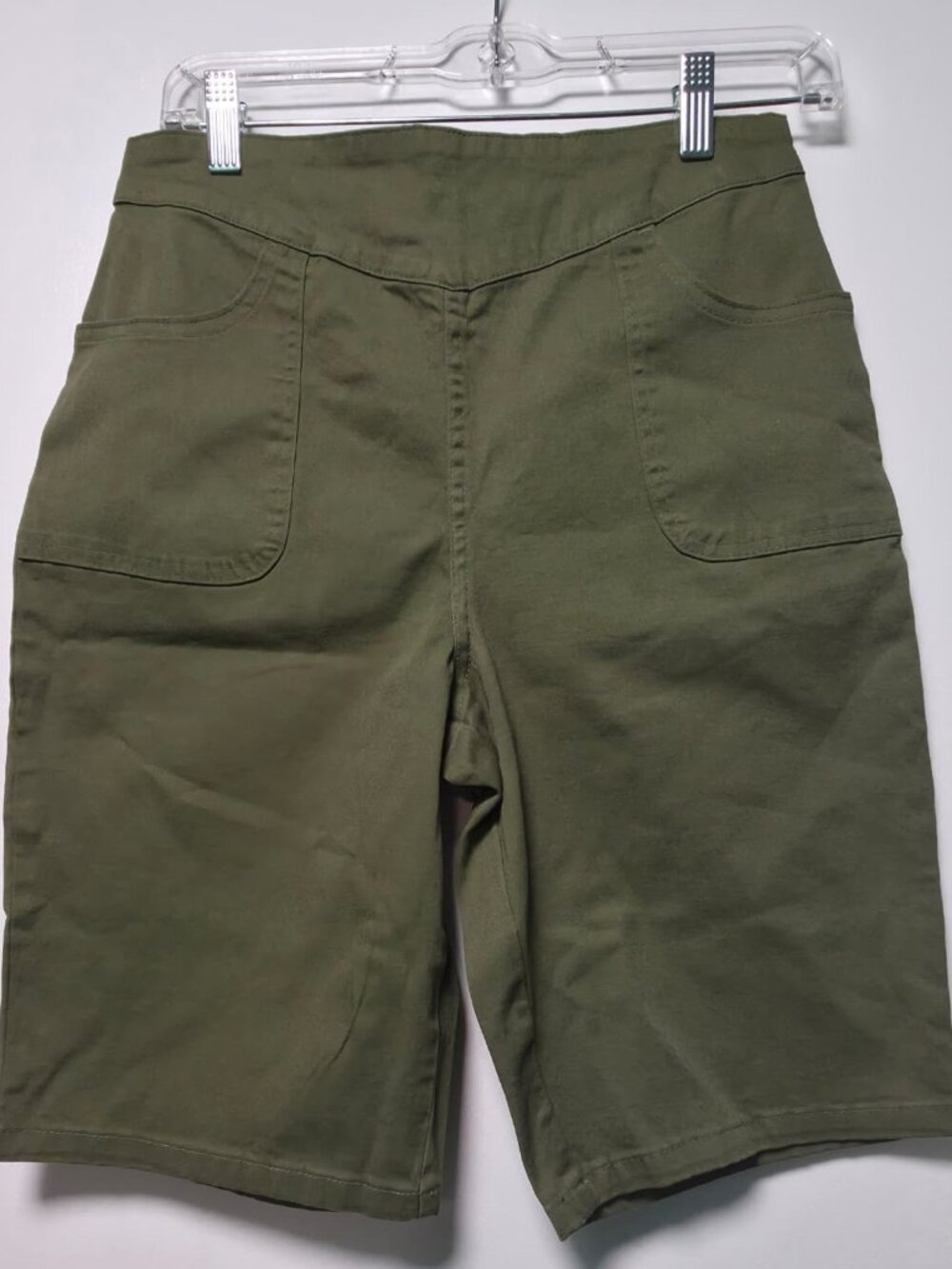 Women's Denim & Co. "How Timeless" Bermuda Shorts with Pockets Size S Small